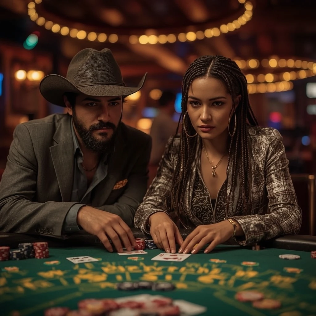 foto di due giocatori di poker VERSAILLES CASINO