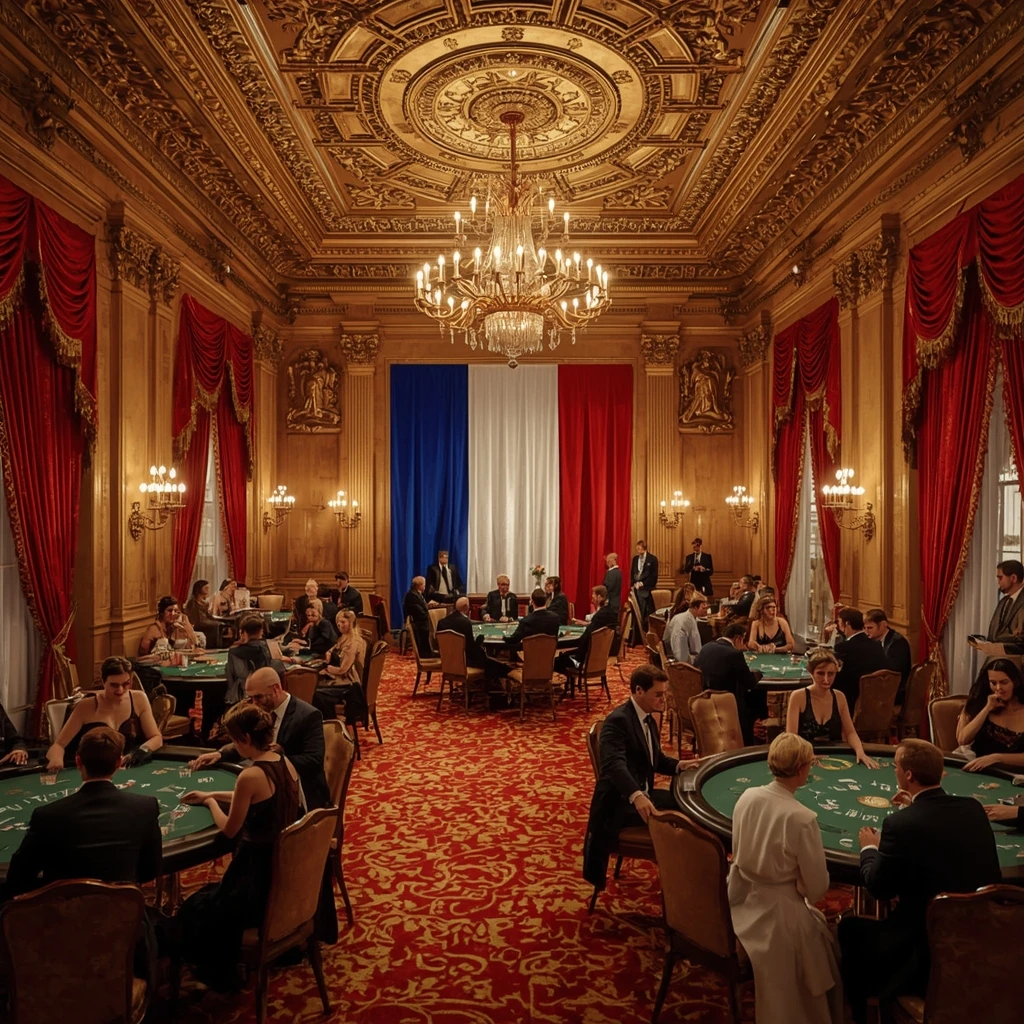 Il casinò e la bandiera italiana VERSAILLES CASINO